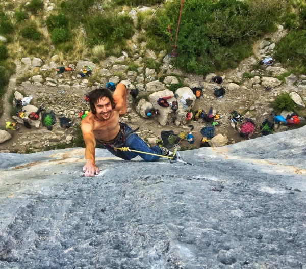 Glyn on Petit Tom 8a. Thanks Ben Rueck for the photo.